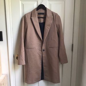 NWOT Zara Woman Camel Pea Coat (Size XS)